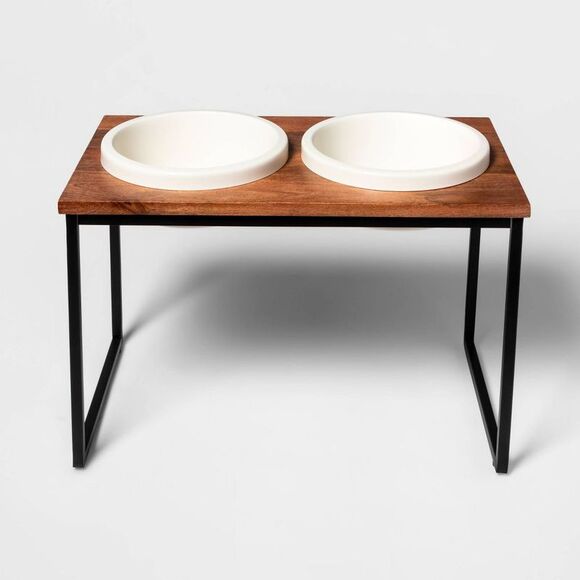 Boots & Barkley - Boots & Barkley Tall Elevated Dog Bowls Set for La Black - Picture 2 of 3